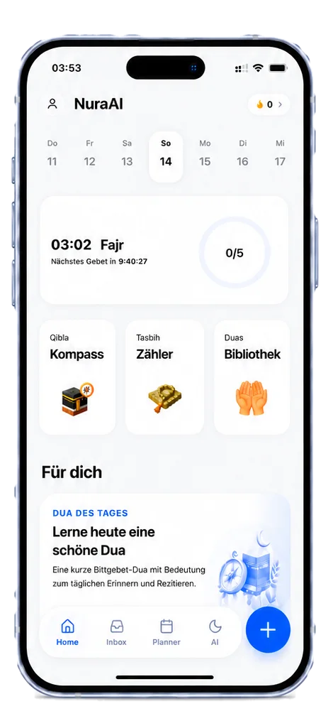 Home screen in NuraAI